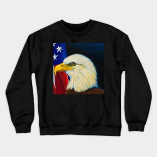 American Flag and Bald Eagle Crewneck Sweatshirt